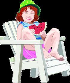 学校坐椅子上面吃瓜,共享悠闲时光