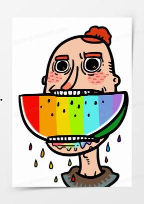 熊猫的吃瓜日记,甜蜜时光里的悠闲生活