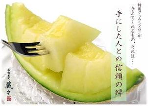 主播吃静冈蜜瓜,主播现场品鉴静冈蜜瓜美味之旅