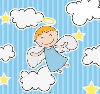 天使宝贝吃瓜图片可爱,萌态十足，可爱至极